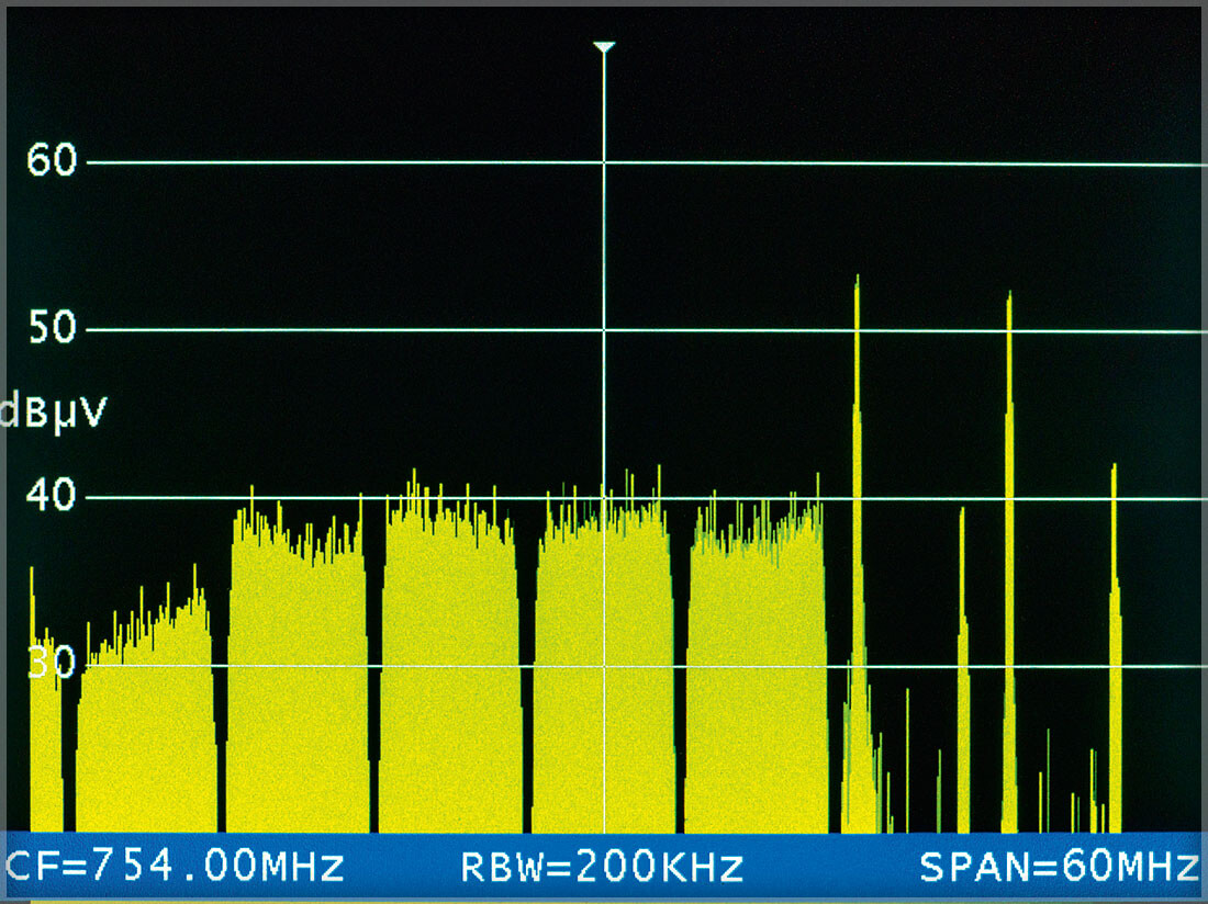 KWS Electronic AMA 310 Basic: Display of BK spectrum