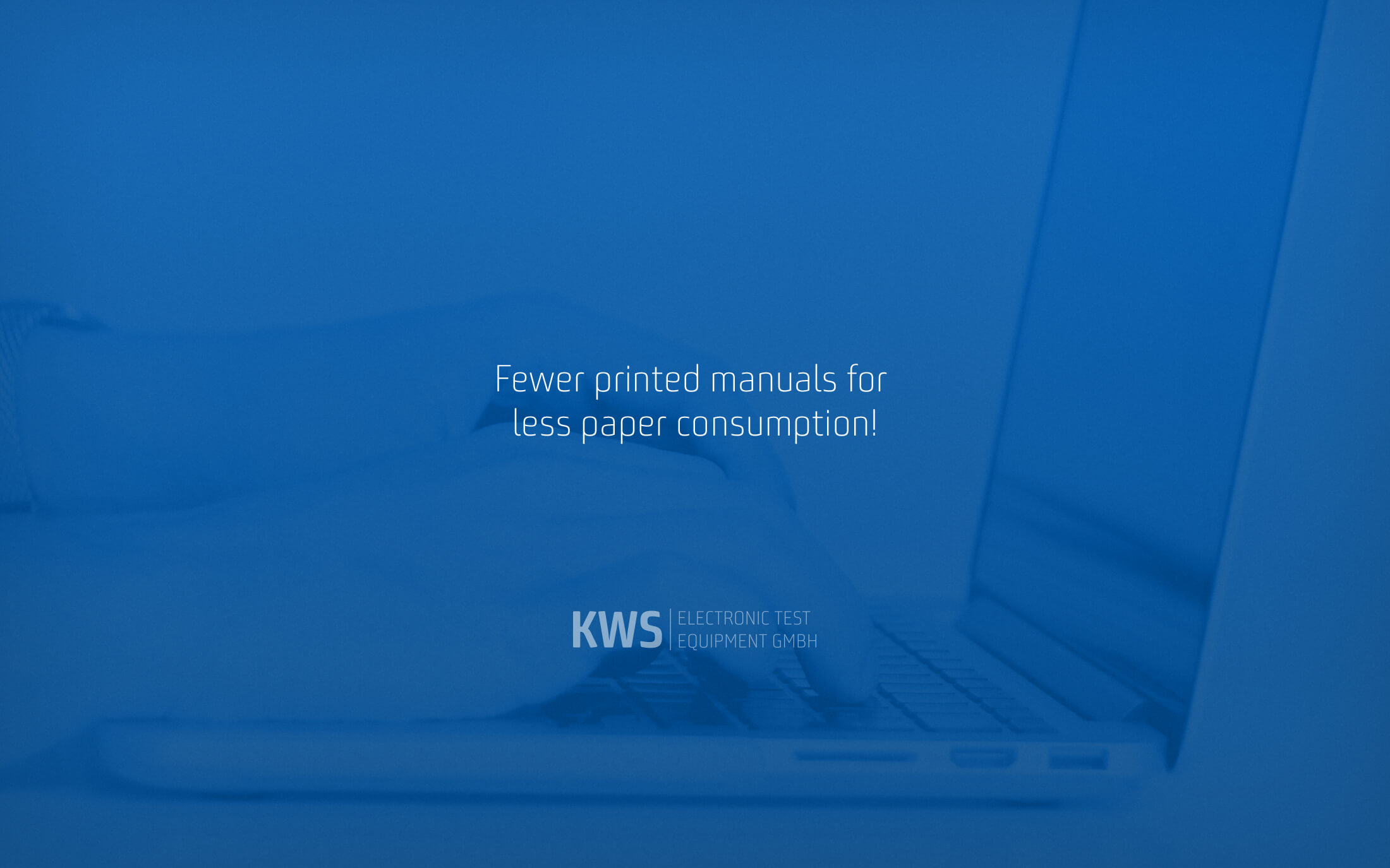 KWS-Electronic News 2019: Fewer printed manuals