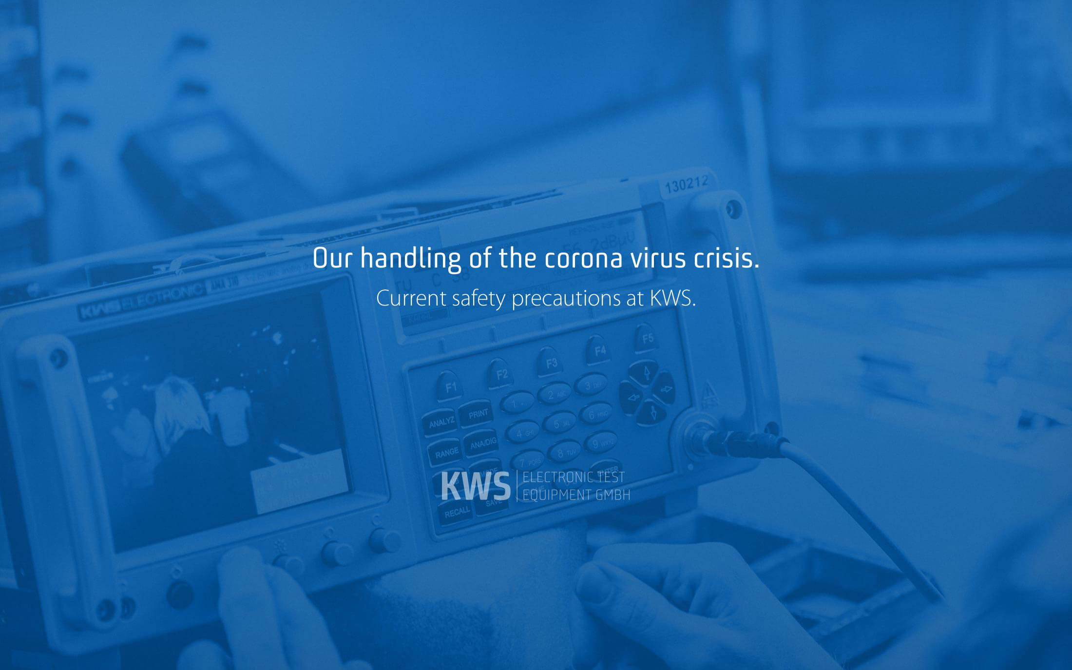 KWS Electronic News 2020: Our habdling of the corona crisis