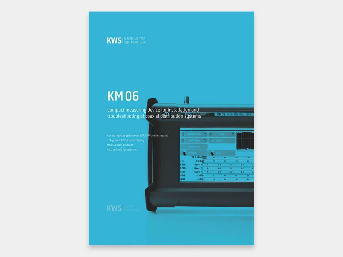 KWS Electronic 4 page product sheet: KM 06