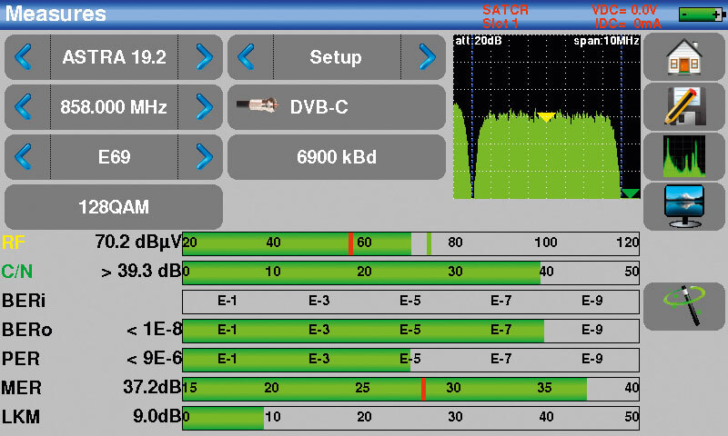 KWS Electronic KM 06: DVB-C measurement