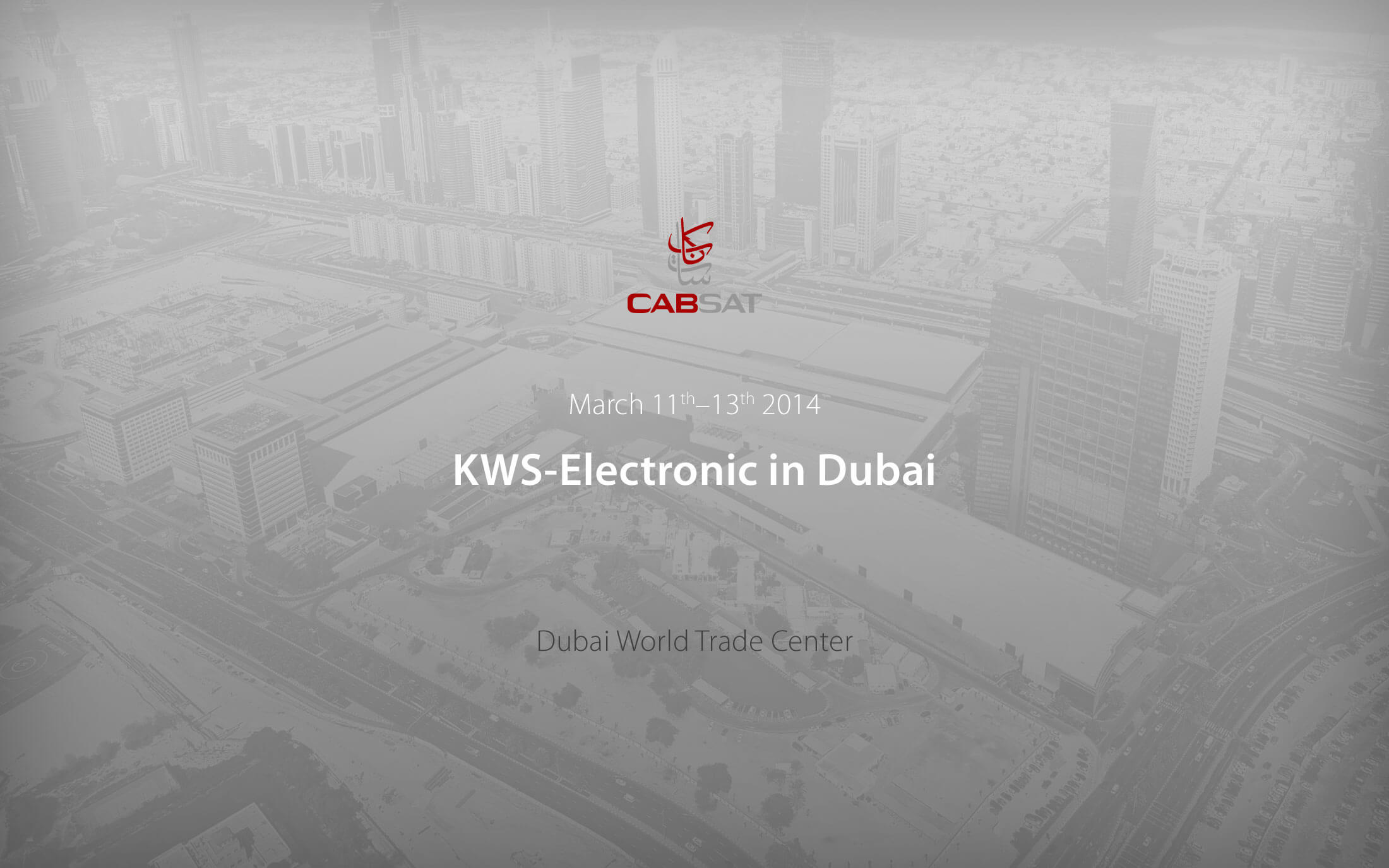 KWS-Electronic at CABSAT 2014 in Dubai