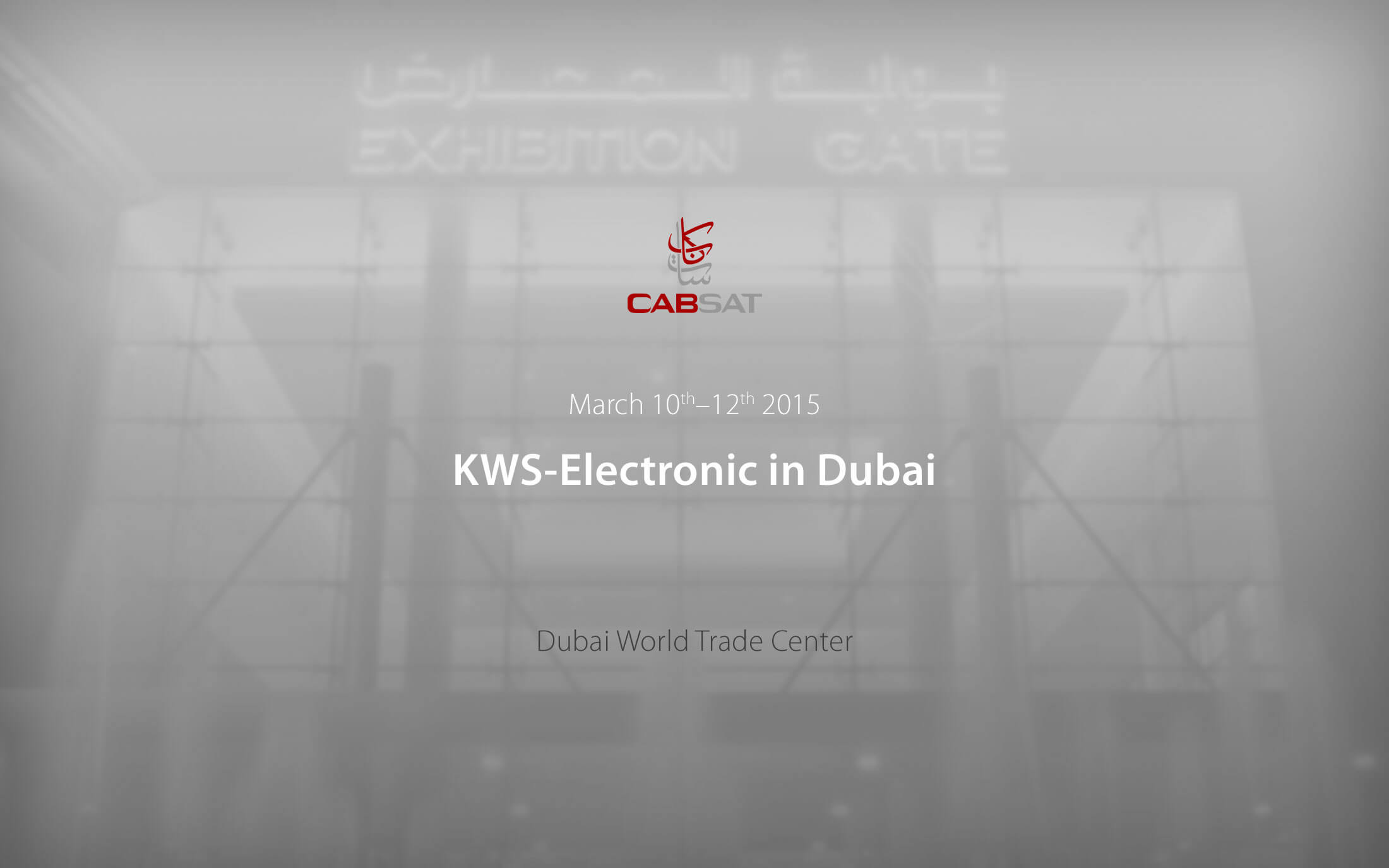 KWS Electronic in Dubai at CABSAT 2014