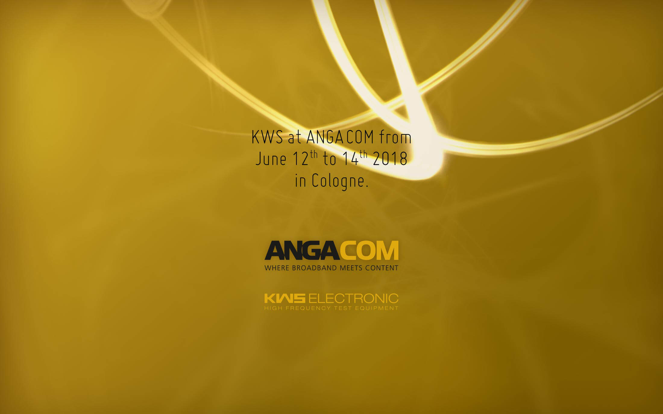 KWS Electronic News 2018: ANGA COM 2019 at Köln