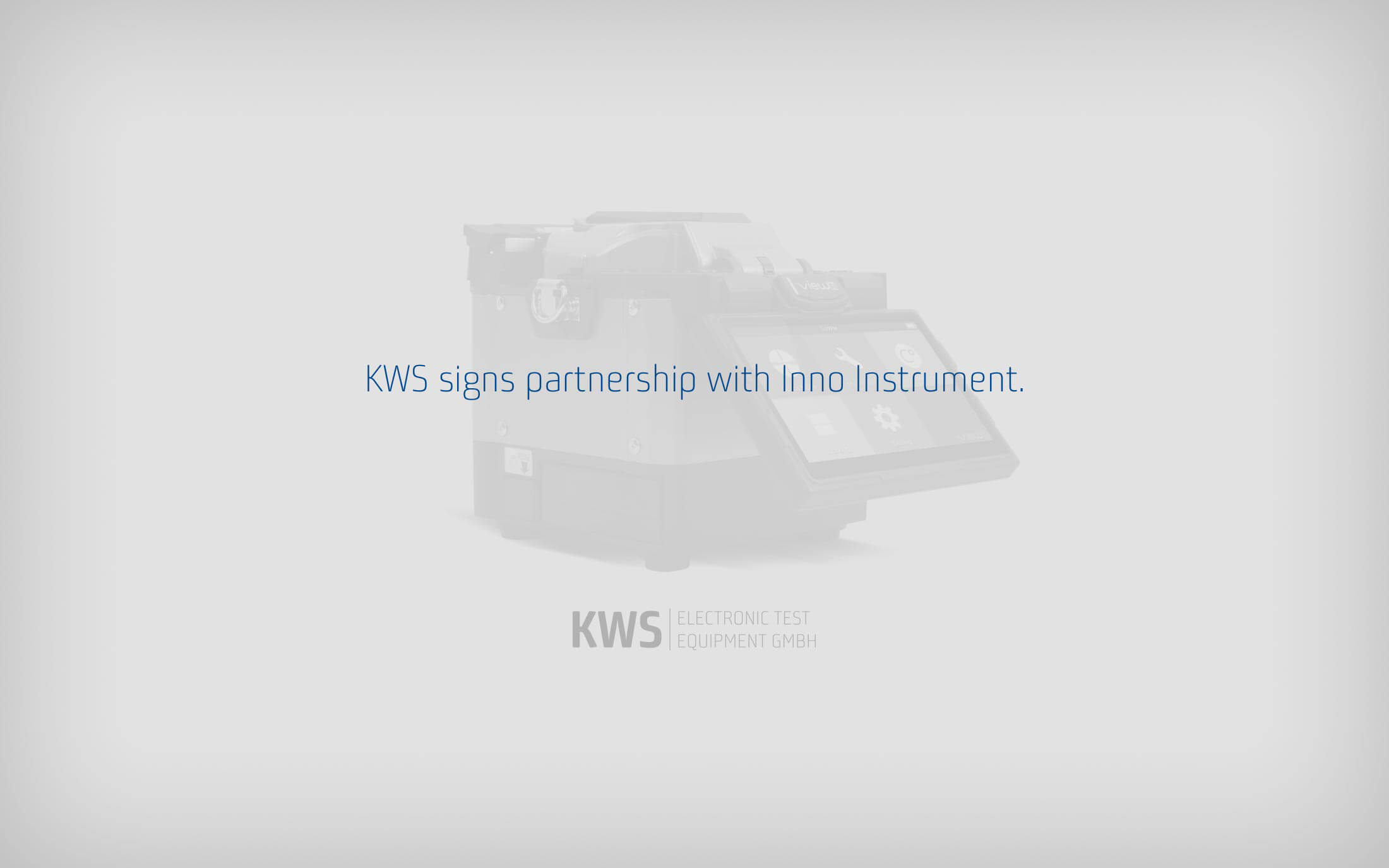 KWS-Electronic News 2019: Partnership with INNO Instrument
