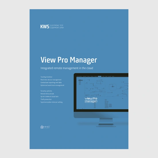 2 page product sheet View Pro Manager